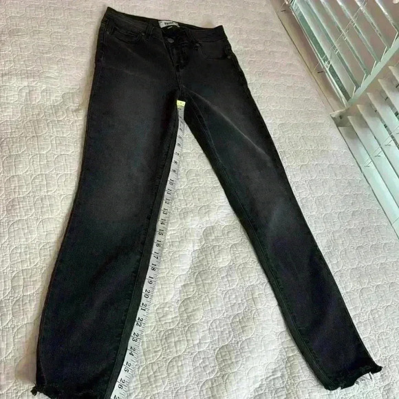 Paige Stone Washed Skinny Black Jeans 26 - Picture 9 of 14